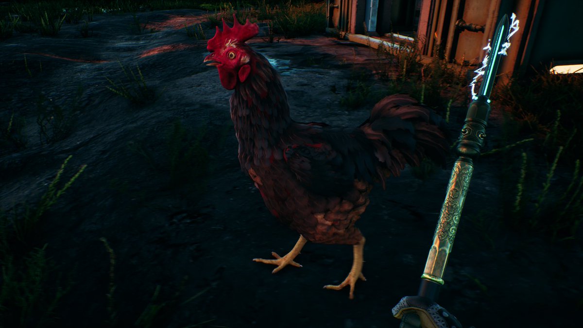 Lone Chicken? 
I should probably leave this guy be..
#TheOuterWorlds
