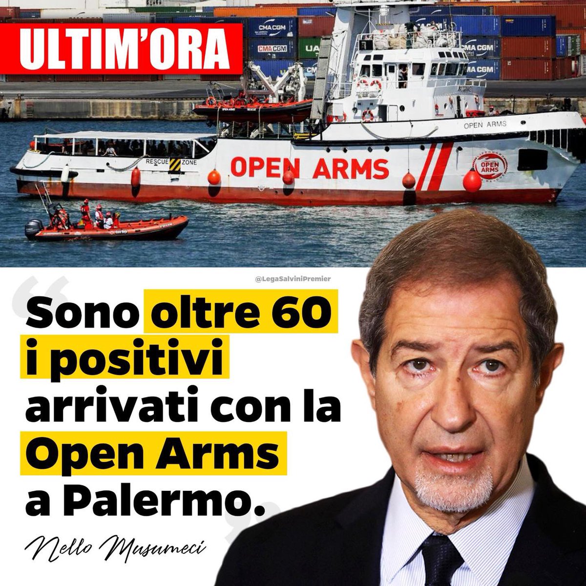 Gli sbarchi continuano, i problemi e i contagi aumentano, ma a processo il 3 ottobre ci andrò io... A testa alta!