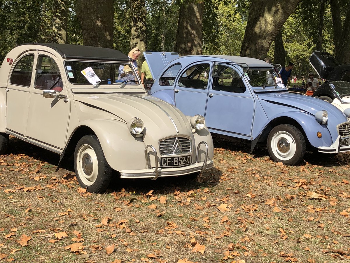 pm_clifford's tweet photo. At the château de Courances where St Luke’s are having a charity fundraiser involving vintage (and not so vintage) cars. Another world. #notmissingtheuk https://t.co/h5FubdZbG3