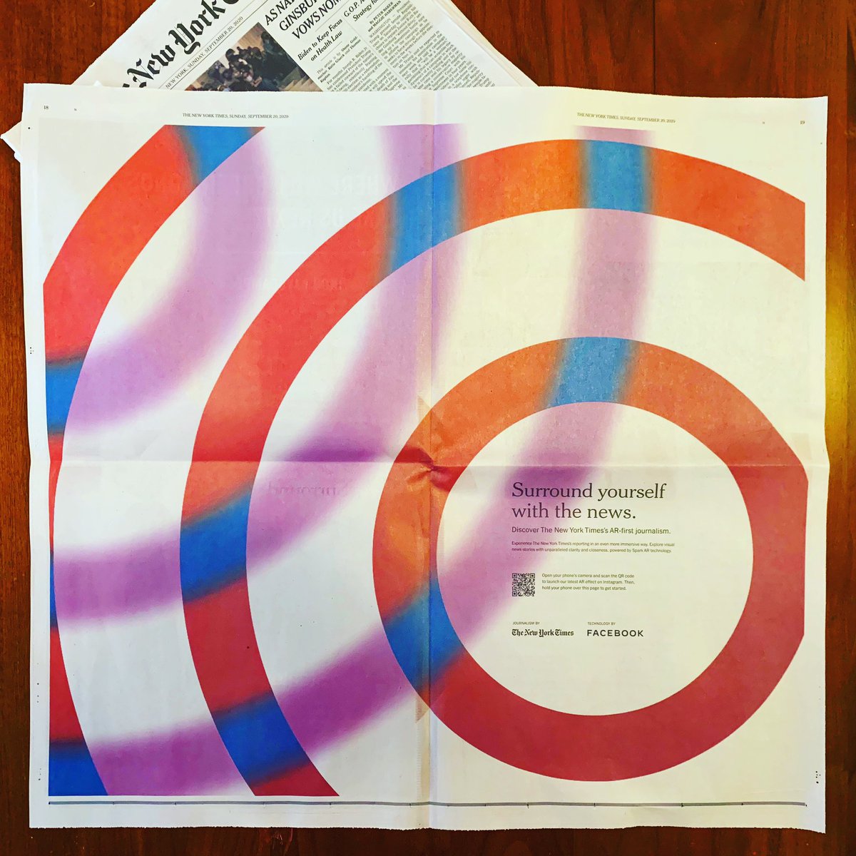 We’ve been working on this for over a year &amp; I’m so excited to see it come to life. The <a href="/nytimes/">The New York Times</a> newsroom will experiment with &amp; publish AR journalism on Instagram over the next few years with the goal of advancing our use of the format when it’s the best way to tell the story.