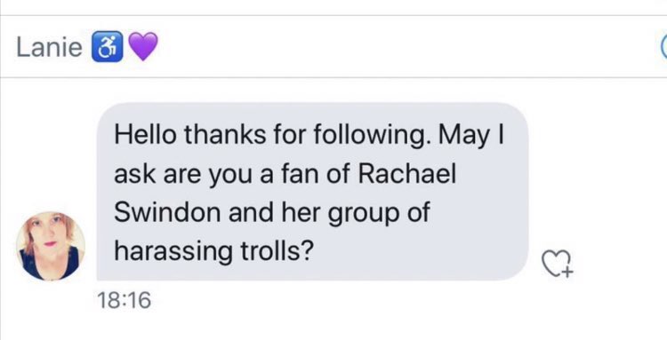 The smearing and lying isn’t just done publicly. This was sent to someone who I have been good friends with for 6 years. I don’t think I have fans. They’re friends.How many more were being being messaged with hate and lies about me? It’s deeply upsetting. 6/12