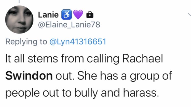 You can see from these tweets that she believes she is “calling out” something that exist. She had appointed herself head crusader. She wanted me out of the way to launch her pre-planned GoFundMe. This is pure narcissism combined with targeted hatred. 7/12