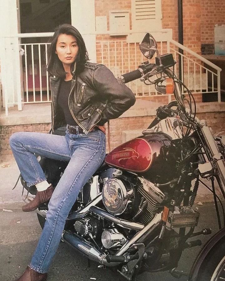 Happy birthday to my sexy biker gf maggie cheung 