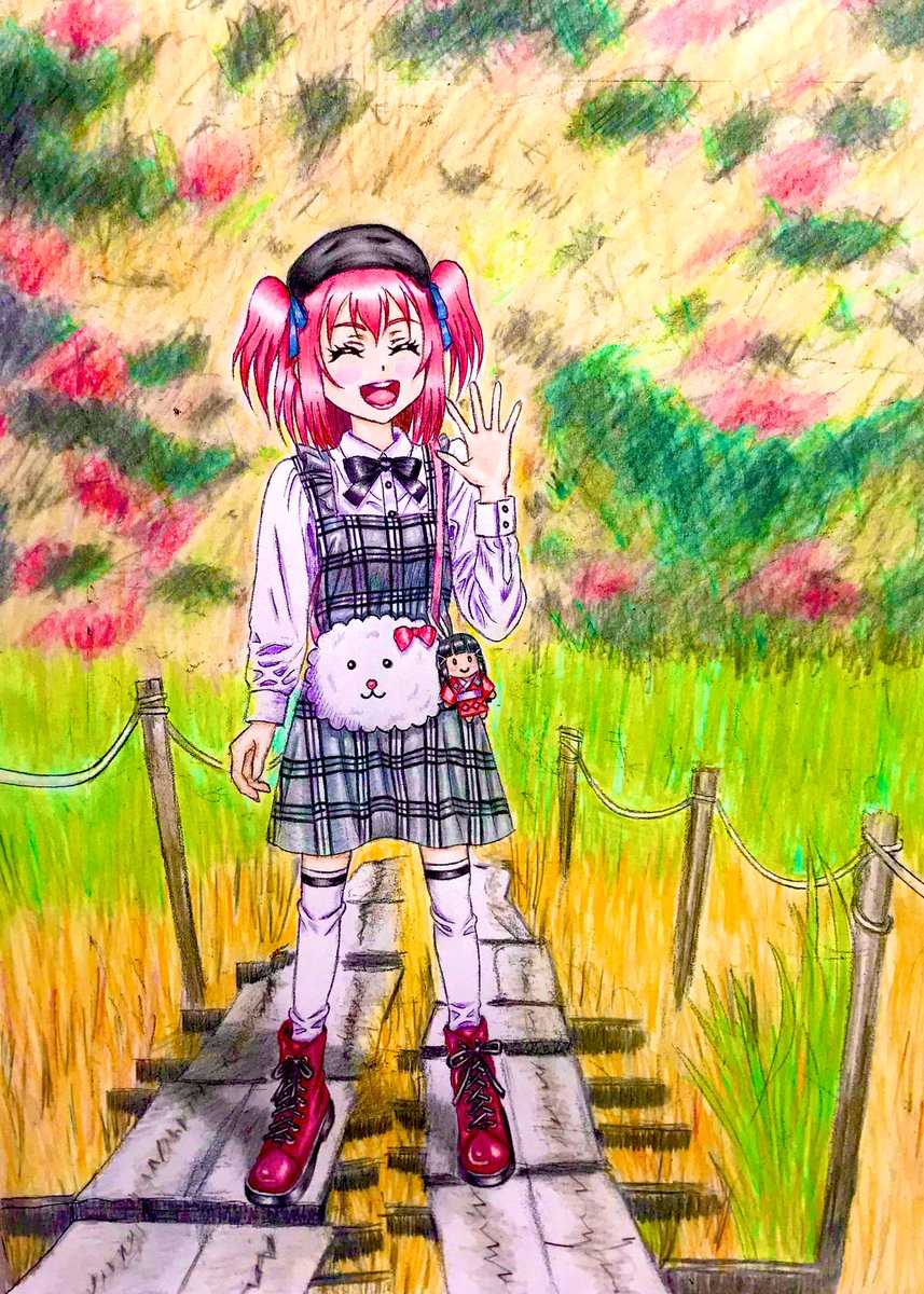 黒澤ルビィ 「去年描いたやつですが…
おめでとうルビィ ?✨
#黒澤ルビィ生誕祭2020 
#」|TANU吉のイラスト