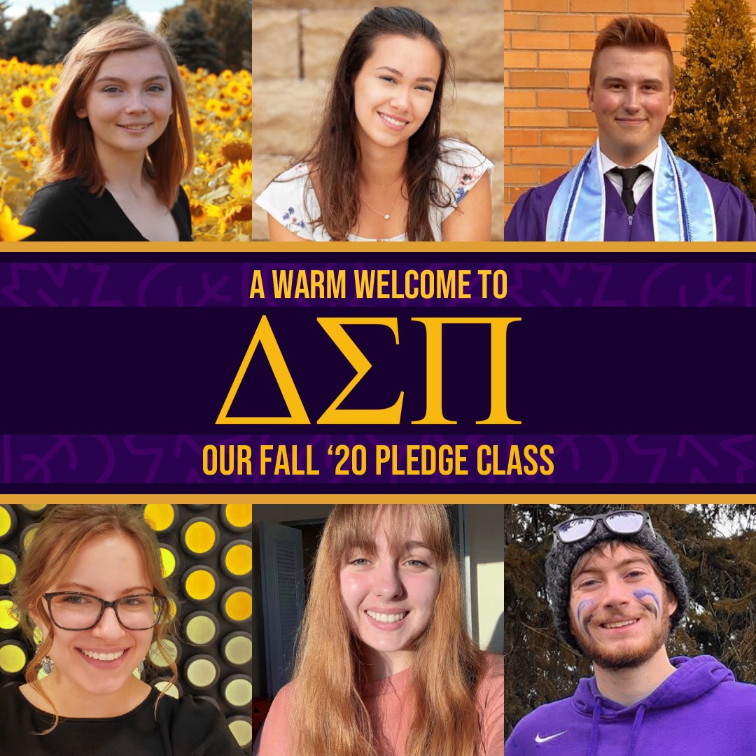 🍂💜Meet Our Pledge Class of Fall '20!💛🍂
From Left to Right:
💛Erika Kiehler
🍂Abigail Walk
💜Brendan Bellor
🍂Maddison Godi
💛Emma Varisto
🍂Ryan Pelletier
Give them all a warm welcome in the comments!
#DSP #muphi #deltasigmapi
