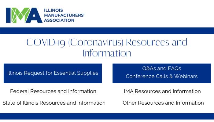 In the face of crisis, ILmanufacturers have risen to the challenge. The women & men on factory floors are making a difference in this battle.  Visit the IMA’s COVID-19 Resources and Info page where we’re sharing important information for our MFG community. ima-net.org/covid-19/