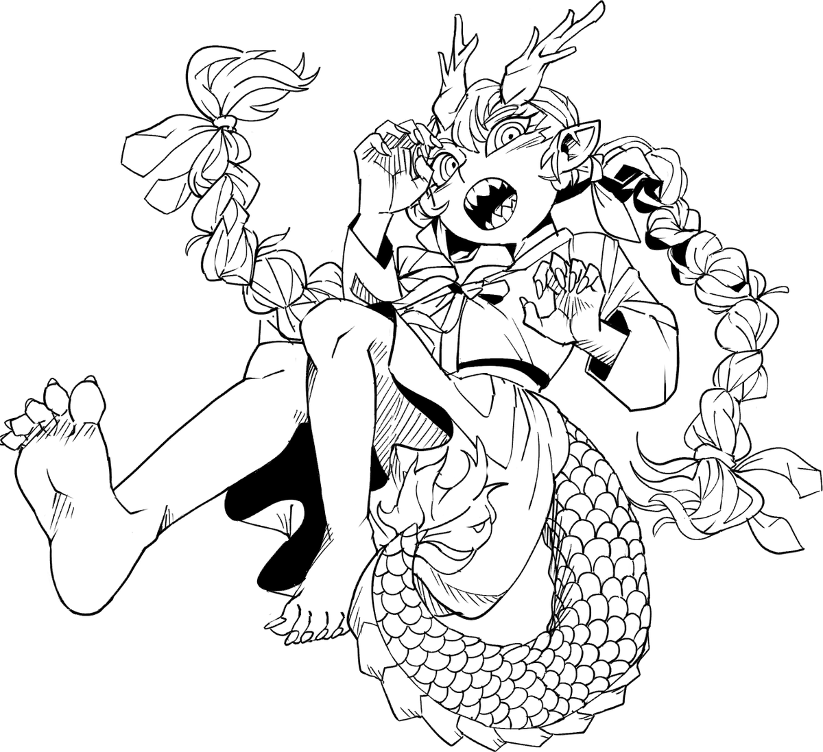 oriental dragon
용 그렸음 