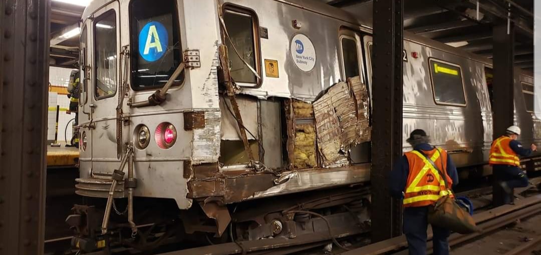 Transit source says a "saboteur" caused this morning's A train derailment at 14th StreetSource tells  @NY1 someone took a spare piece of equipment called a plate and placed it on the rails where the train runs https://www.ny1.com/nyc/all-boroughs/transit/2020/09/20/subway-train-derails--northbound-subway-service-suspended