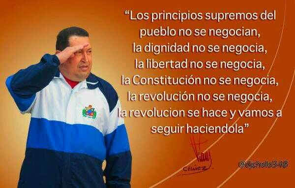 #SomosLuchaAntiimperialista 

"La Revolución se hace y vamos a seguir haciéndola" 

Viva Chávez!!

<a href="/dcabellor/">Diosdado Cabello R</a> <a href="/taniapsuv/">Tania Valentina Díaz</a> <a href="/luchaalmada/">Alfred Nazaret Ñáñez</a> <a href="/PartidoPSUV/">PSUV</a>