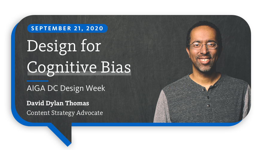 thinkcompany's tweet photo. Tomorrow, our own @movie_pundit is speaking at @aigadc's @dcdesignweek. Dave will share real-world examples to identify biases that often lead users to make bad decisions. Register to receive a free digital copy of Dave's book from @abookapart! https://t.co/mC035qUQhG https://t.co/DgQ5i55Yfv