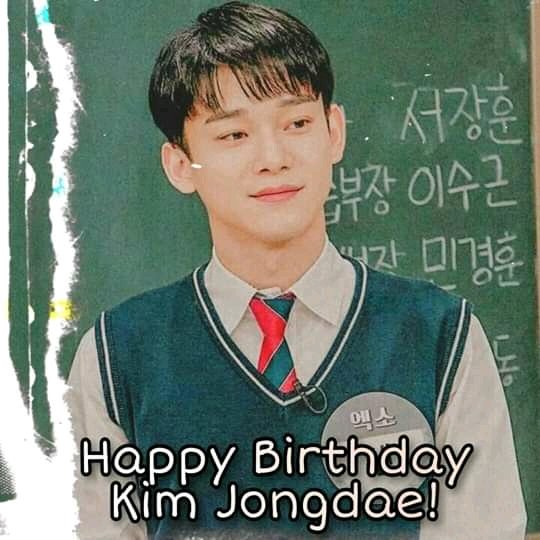 SarahAm65540609's tweet photo. Kim jong dae happy birthday to you🥳🥳🥳#staywithexo #AngelChenDay #HappyChenDay #CHEN #EXO https://t.co/x7aETaLuMX