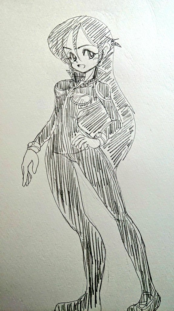 今日の夜のお絵描き
久しぶりのアナログ
気持ちいい♪ 