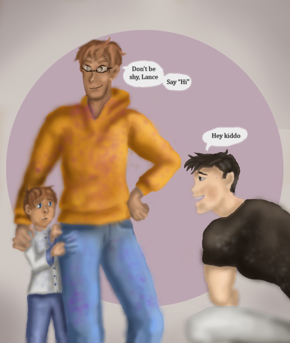 MilesMyrus's tweet photo. Adam introduces his little brother Lance to his friend, uncle Shiro. Lance is very shy)))

#Shadam #lance #shiro #adam #lancemcclain #takashishirogane #Voltron https://t.co/xvQJZ5DPBZ
