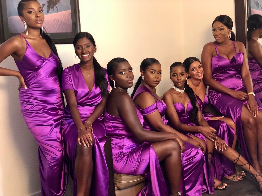 A few were asking about the bridesmaids & their dresses.. Dresses by  @Lianns.group on Instagram (posts coming soon, when professional photos are out)