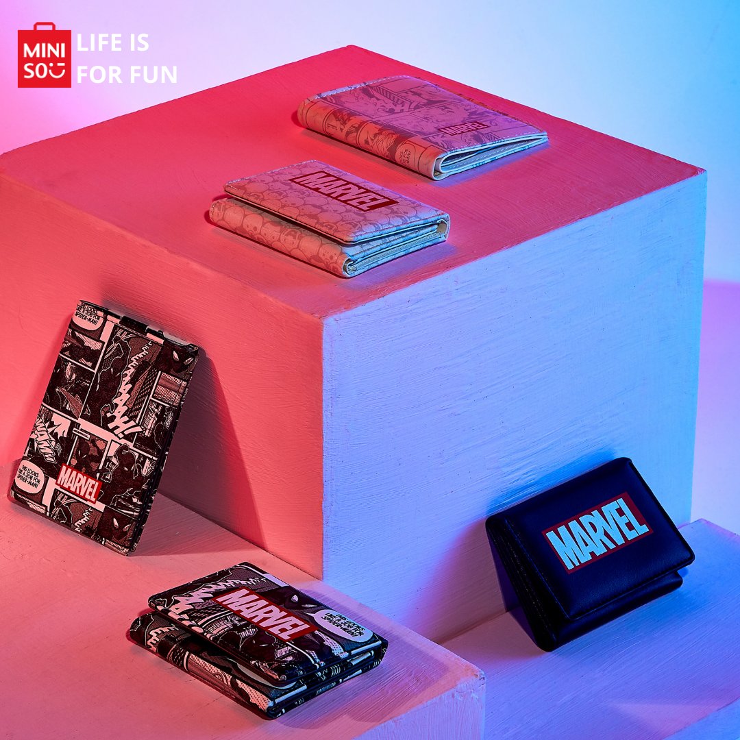 Take this amazing Marvel wallet with you wherever you go. This wallet is perfect with just enough space to hold uour cash and cards!

Product Name: Marvel Men's Wallet
Price : INR 500

#Miniso #MinisoIndia #Minisolive #Minisolove