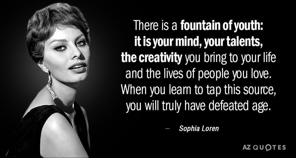 Happy Birthday to the beautiful Sophia Loren!   If you haven t cried, your eyes can t be beautiful. 