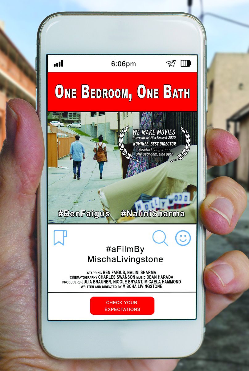 "One Bedroom, One Bath" Screening TODAY 9/20 -  We Make Movies Intl. Film Festival

Block 21 - 4:30pm - ONLINE

FACEBOOK LIVE: facebook.com/wmmintlff/

YOUTUBE LIVE: youtube.com/user/WMMorigin………

wmmintlfilmfest.com 

#WMMINTL #filmfestival #shortfilms #independentfilm