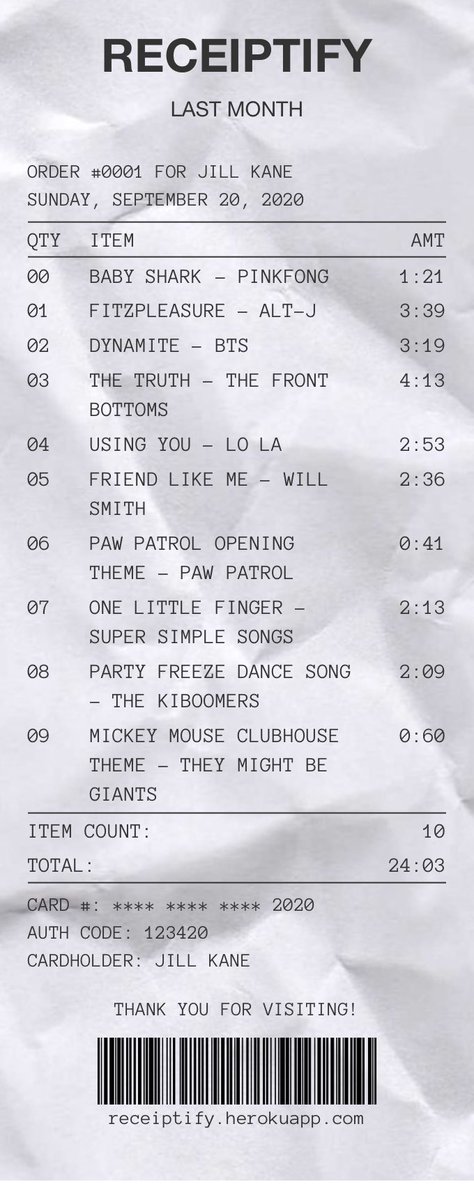 lol we’ve been having a lot of dance parties at work this past month, hence the songs on there 😭