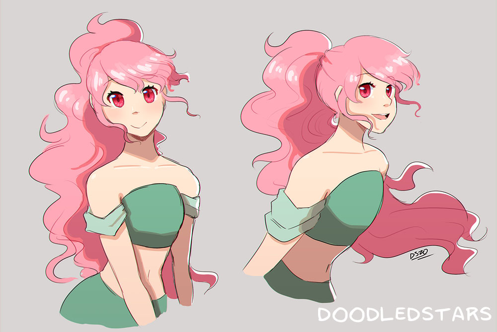 Please do not draw, write, or create any kind of content of Rumi. Thank you!

Here's my mermaid OC, Rumi! She's for a future prj. Some may know where her design comes from haha 