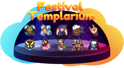 habtium's tweet photo. 🎉¡Te presentamos oficialmente el "Festival Templarium" de la mano de #Habtium y @HabboTemplarios! ✨ 

Del 21 de septiembre al 4 de octubre, ¡dos semanas llenas de mucha música, juegos y diversión! 

 🎤Pronto disponible en https://t.co/BqSCiROt0V #FestivalTemplarium💃🕺 https://t.co/bPTGmuTDqk
