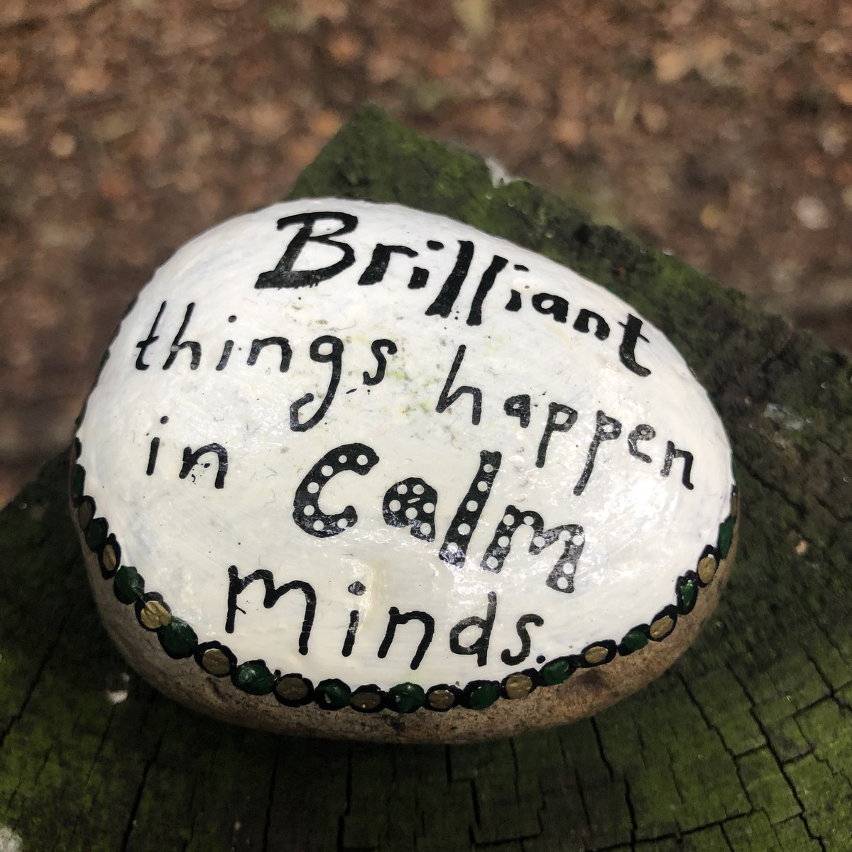 CompassionateRo's tweet image. Brilliant things happen in calm minds.

One of my favourites, out in the wild. I sure hope this makes someone smile.

#pebbleswithpurpose #KindnessMatters #rockpainting #paintedrocks #compassionrocks #compassionaterocks #365daysofcompassion #brilliance #brilliant #calmminds #calm
