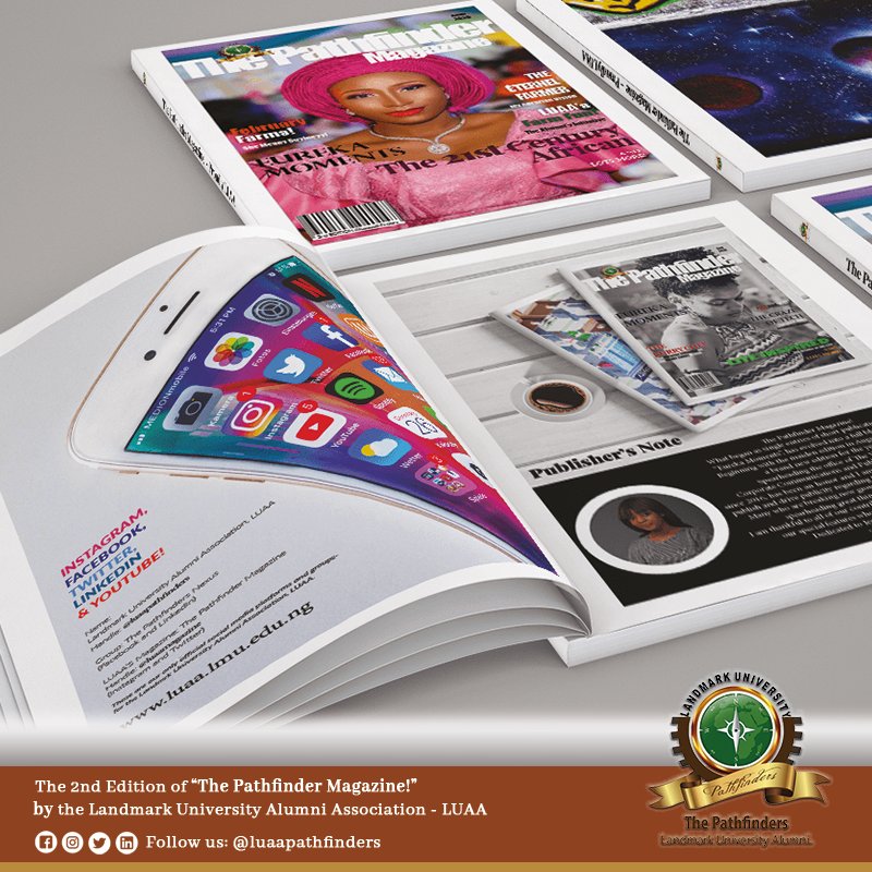 luaamagazine's tweet photo. Yet to read this brand new edition of "The Pathfinder Magazine"?
Get access to a digital copy by clicking the link on our bio.
Cc: @luaapathfinders @farmfun_ng
@braveopy @girl_from_OZ1.
#LUAA #Pathfinders #SLICE #LUAAmagazine #ThePathfinderMagazine #2ndEdition #Magazine https://t.co/NujmstV0jY