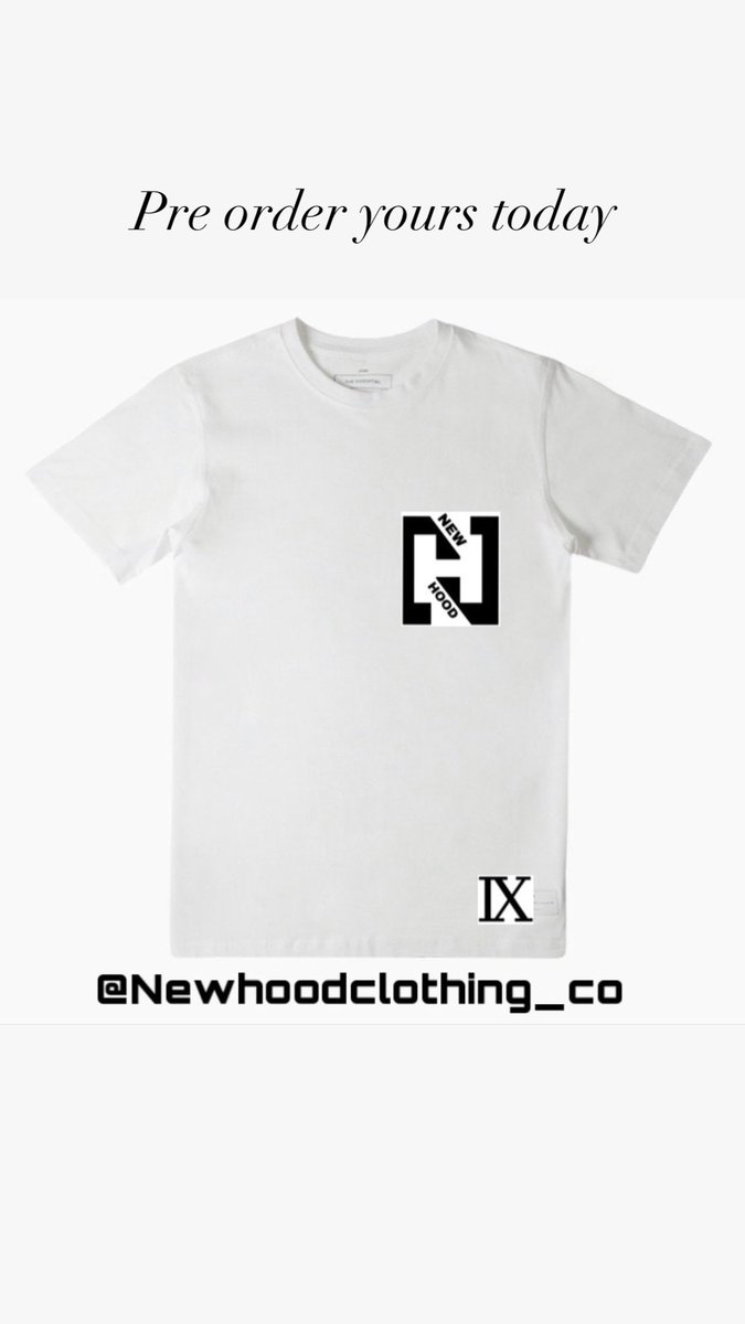 NEWHOODCLOTHING's tweet photo. Coming soon #Newhood T-shirts will be available this Friday so pre order yours today T-shirts 👕going for $15 &amp; hats 🧢 going for $20 #Newhoodclothing #unity https://t.co/YvvrFyOSfB