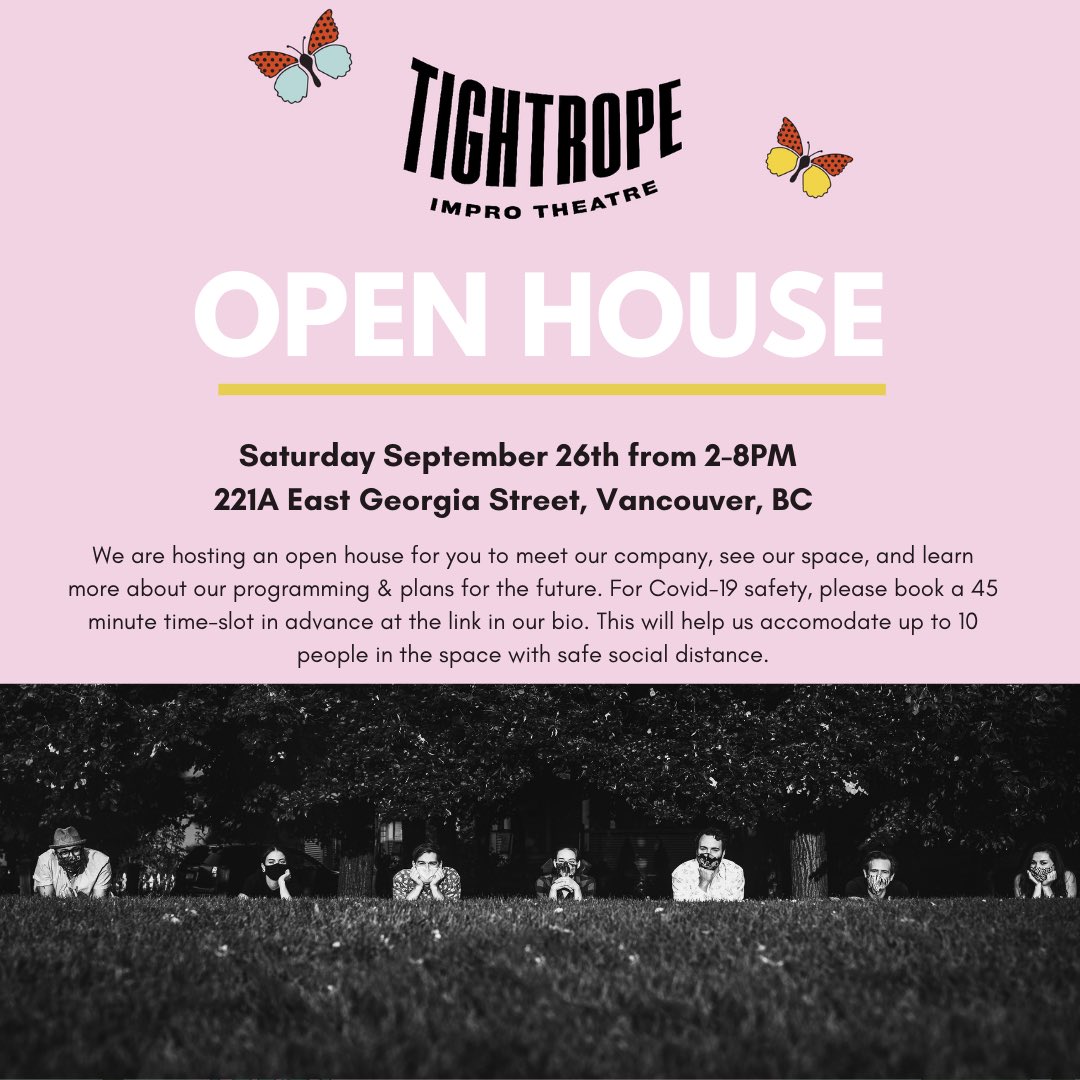 VANCOUVER! Sign up for a time slot at the link below and join us Saturday Sept 26th for our Open House. We would love to see you! 🏠eventbrite.ca/e/tightrope-th…