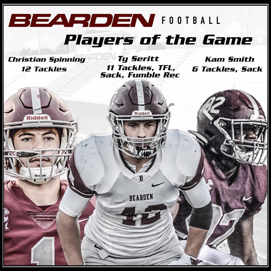 BeardenFB's tweet photo. Not the result we wanted but our team continues to improve! These players had a great game Friday night! https://t.co/olgNF8zm78