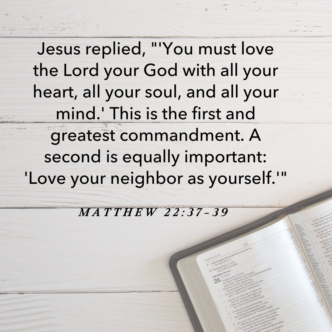 Spiritual formation comes down to this: love God and love others. Ask the Holy Spirit to empower you and show you how to do just that. #jesusdaily #scripture #wholelifechristianity #loveGodloveothers