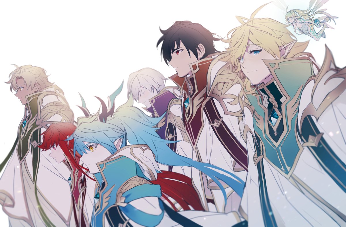 예복 아바타 나온 게 좋아서....... 대 행렬 느낌으로 그렸습니다 ㅠㅠㅠ 스핀오프 줘~ 과거 에피소드 달라~~