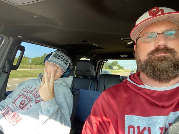 SpencerRattler's tweet photo. Sooner Nation lets all come together and join my buddy @thatoneguy918 (Tycen) in his battle with cancer! Together as one we can overcome anything! #BoomerSooner #TycenStrong https://t.co/hnAx2HDqoz