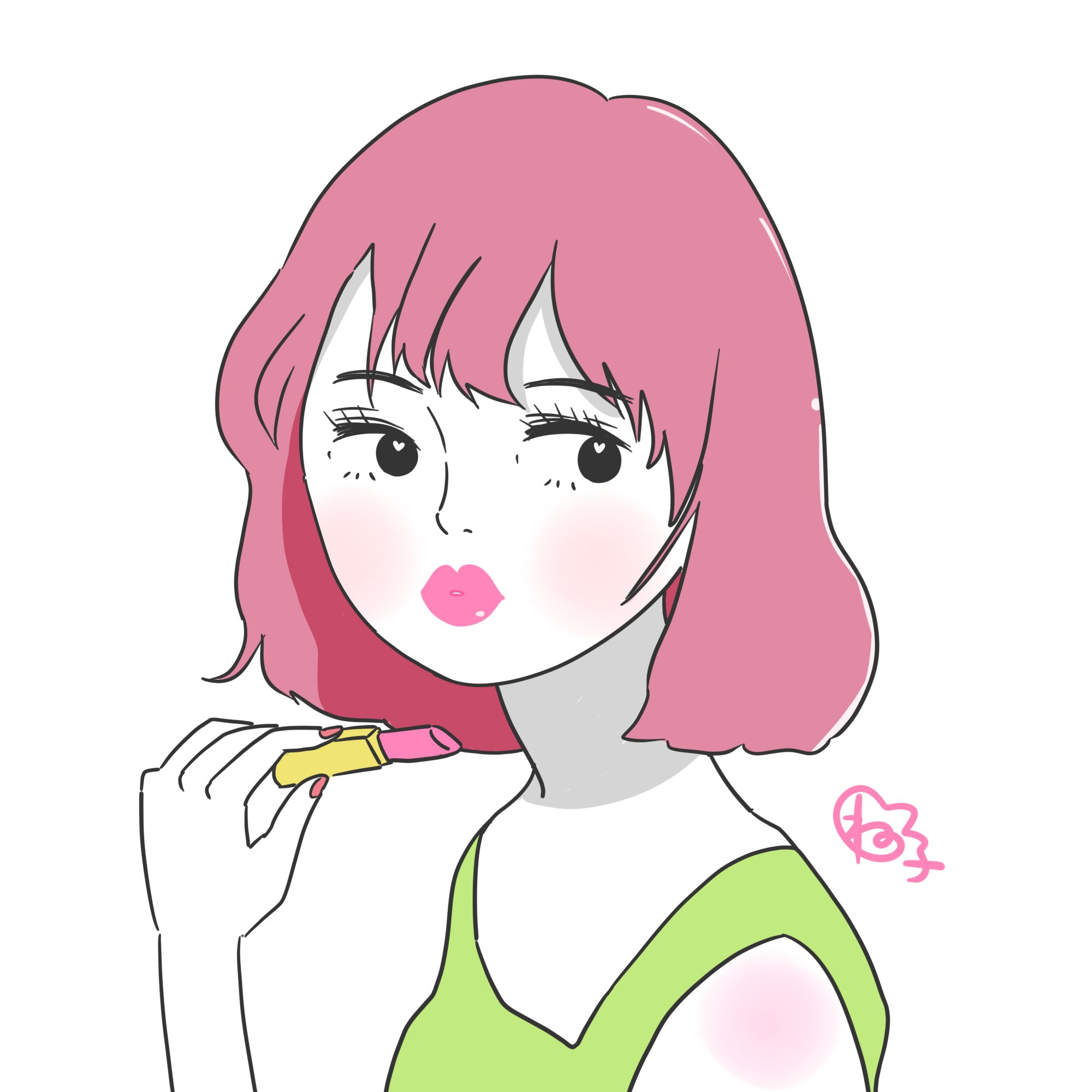 細谷ねね子 イラストレーター トゥーフェイスドのコスメと私の女の子のイラストを並べてみた トゥーフェイスド イラスト 女の子 コスメ ピンク 唇 リップ メイク キャラクター T Co Ihsgnxzwrn Twitter