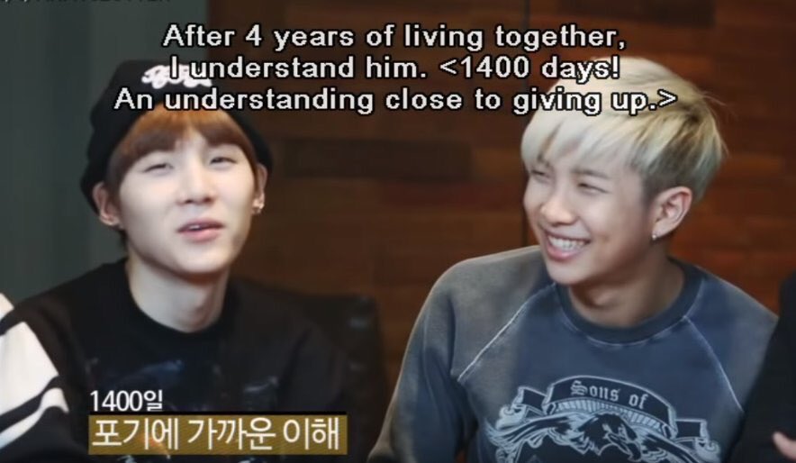 No one :Namgi : Did y'all know how long -