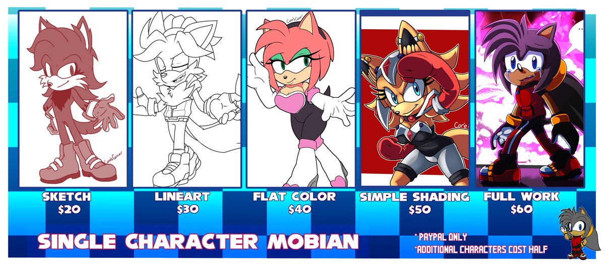 Corescorner's tweet image. Commission Sheet - DM if interested.