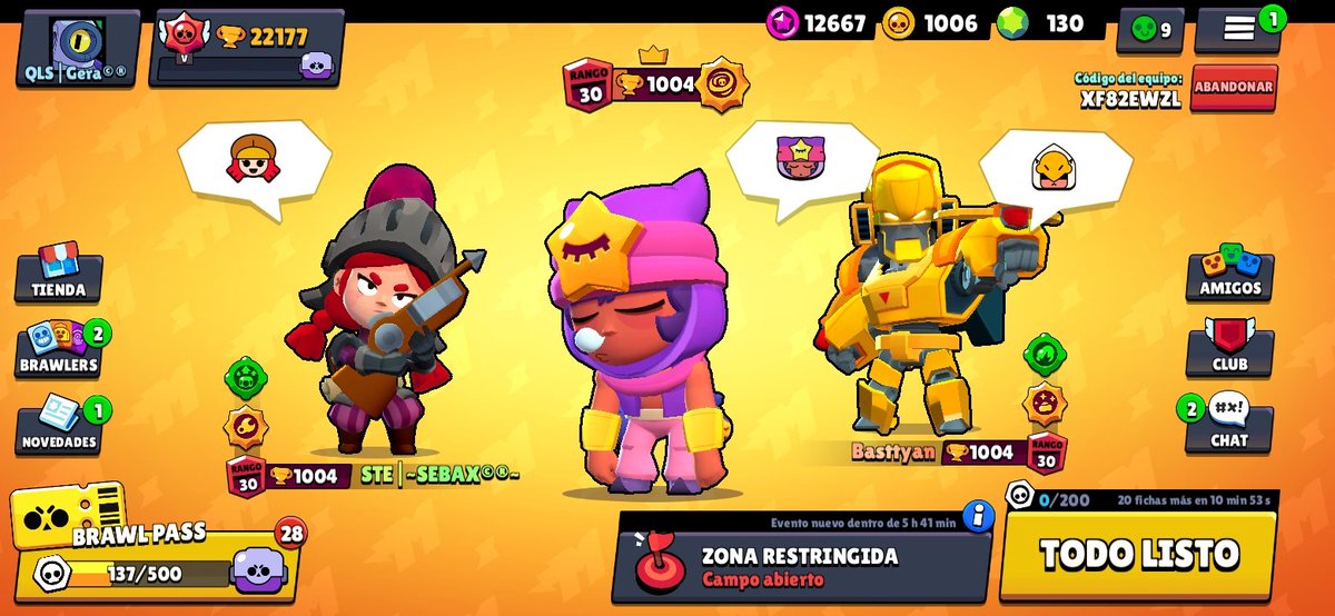 Unos cuantos brawlers a R30 esta tempo, ya era hora de ponerse a subir.🤪

De nada por el carro😴🤣 <a href="/BasttyanBS/">Basttyan</a> <a href="/OskillarBS21/">Makarena</a> #sebax