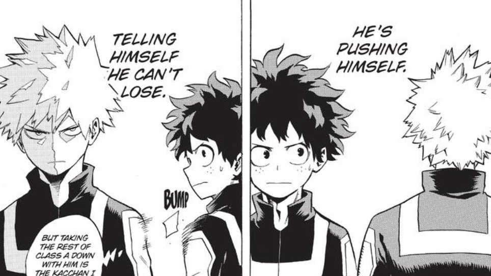 One of my favourite things about this is the fact that this choice, is very in character for Bakugou. We’ve known from the start that he is a man of action, yes he voices his ambitions alot but even then he's always set on proving himself right.
