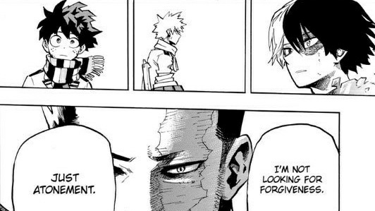 Bakugou learned the value of this from being in the Endeavor agency arc. He was able to observe Endeavor up close and the reaction his family has had to him. And that probably confirmed what the right path for him to take was.