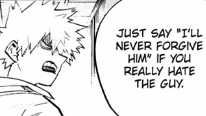 What makes it even better though is that no one told him to do this, he wasn’t “called out” on anything and deku didn’t show any signs of wanting an apology or showing resentment.
