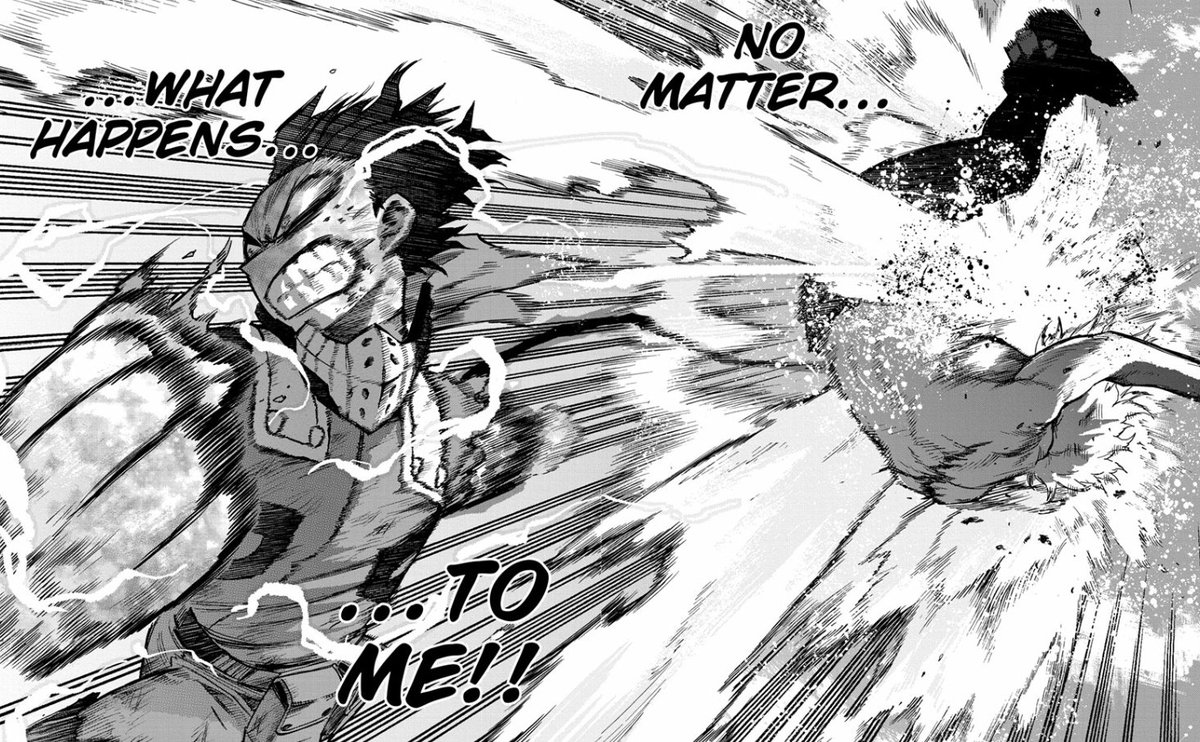 But now that the very same person is making it up to him , maybe just MAYBE it'll show Deku that he does infact have self worth from just beyond having OFA. That his life doesn't have to revolve around his OFA.