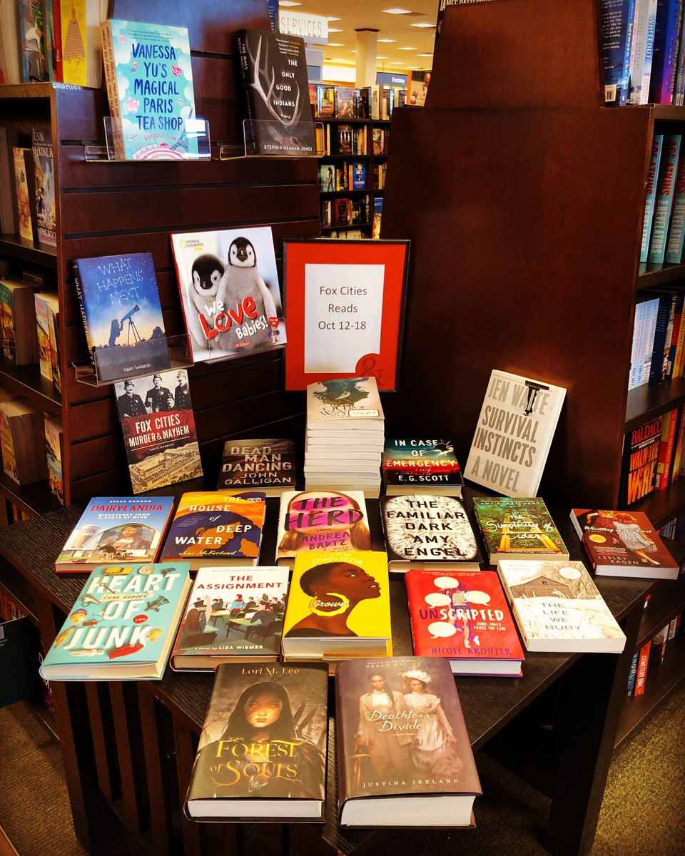 bnappleton's tweet photo. The Fox Cities Reads #BookFestival kicks off in just 3 short weeks, and the lineup is stellar! Need to round out your library before joining all the virtual events? Weโve got you covered! #BNAppleton #BNMidwest #FoxCitiesReads #FoxCitiesBookFestival #AppletonWisconsin https://t.co/0LhUKAj7FR