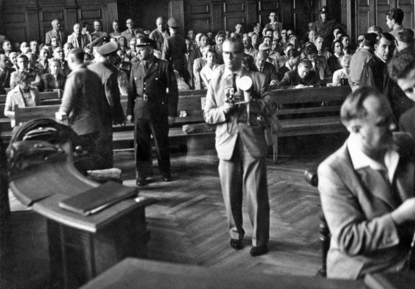 The 1958 Ulm Einsatzgruppen Trial and the Eichmann Trial reminded people that there were plenty of war criminals at large and that their continued freedom was a travesty.