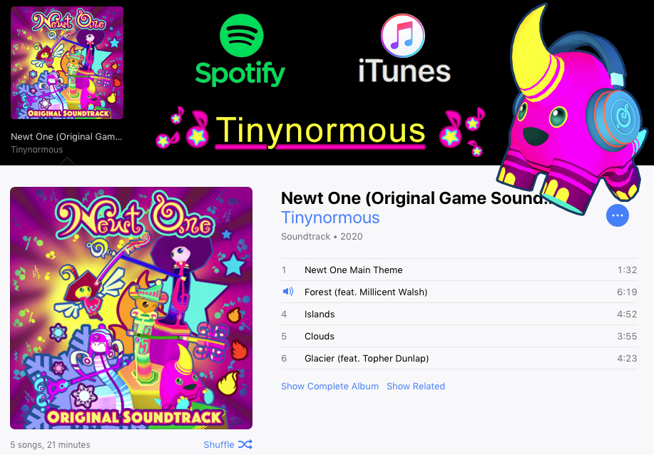 Need some happy and relaxing music in your life? Check out Tinynormous in Spotify and iTunes for some chill colorful tunes from Newt One's Soundtrack :) #ColorMeHappy #relaxingmusic #relaxingtime #chilling #chillmusic #happymusic