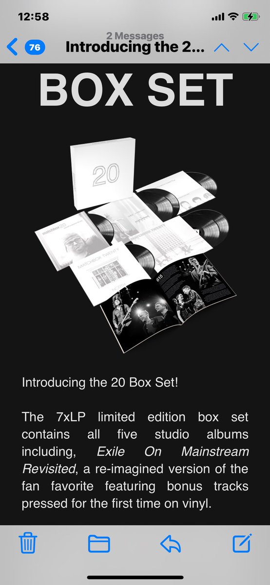GillPill77's tweet photo. Don’t walk...RUN TO YOUR EMAIL!!! #MB20Family @MatchboxTwenty Vinyls for sale!!! Pre-order today!!! What we’ve been waiting for!! I can’t believe it! https://t.co/lhLHbbgMW9