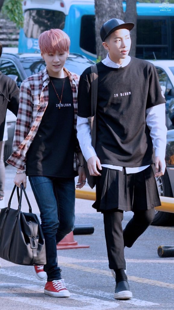 Namgi and their matching shirts. (there are so many but I can't find the pictures rn) https://twitter.com/BTS_twt/status/1209325403661144064?s=19