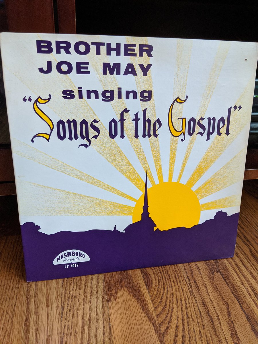 Happy Sunday! A good time for Brother Joe May of Macon, Miss., via East St. Louis, Ill. "My Soul Will Live" indeed.