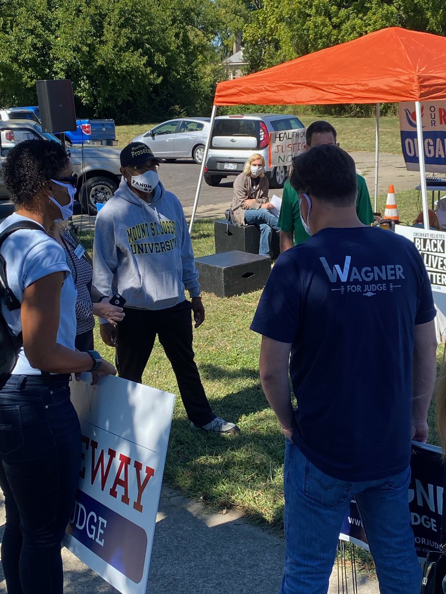 VoteRucker's tweet photo. Another busy on day on the campaign trail! Happy to be at the Lincoln Statue Park in Avondale talking about the importance of 2020! Register to vote by October 5th to make your voice heard! #ohiovotes #Vote https://t.co/yOkUWsLsCc