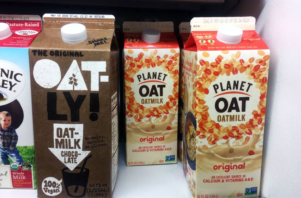 The dairy industry appears to be going vegan, too:Canadian dairy giant Saputo is acquiring a plant-milk businessArla announced its own oat-milk brandDanone spent $10 billion in 2017 buying plant-based WhiteWaves Food  https://bloom.bg/2FL3DJ7 