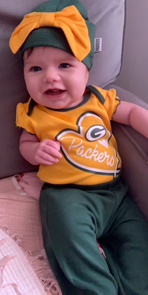 hsboucher's tweet photo. The newest Packers fan is yelling #GoPackGo all the way in Nebraska! https://t.co/NOfBMoBBwU