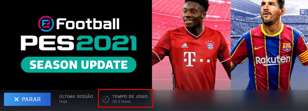 O PES 2021 lançou na quarta-feira e olha quantas horas já tenho de jogo.
Será que curti? https://t.co/DVlxF6f3j5